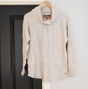 Heather Grey Cowl Neck Sweater Size M